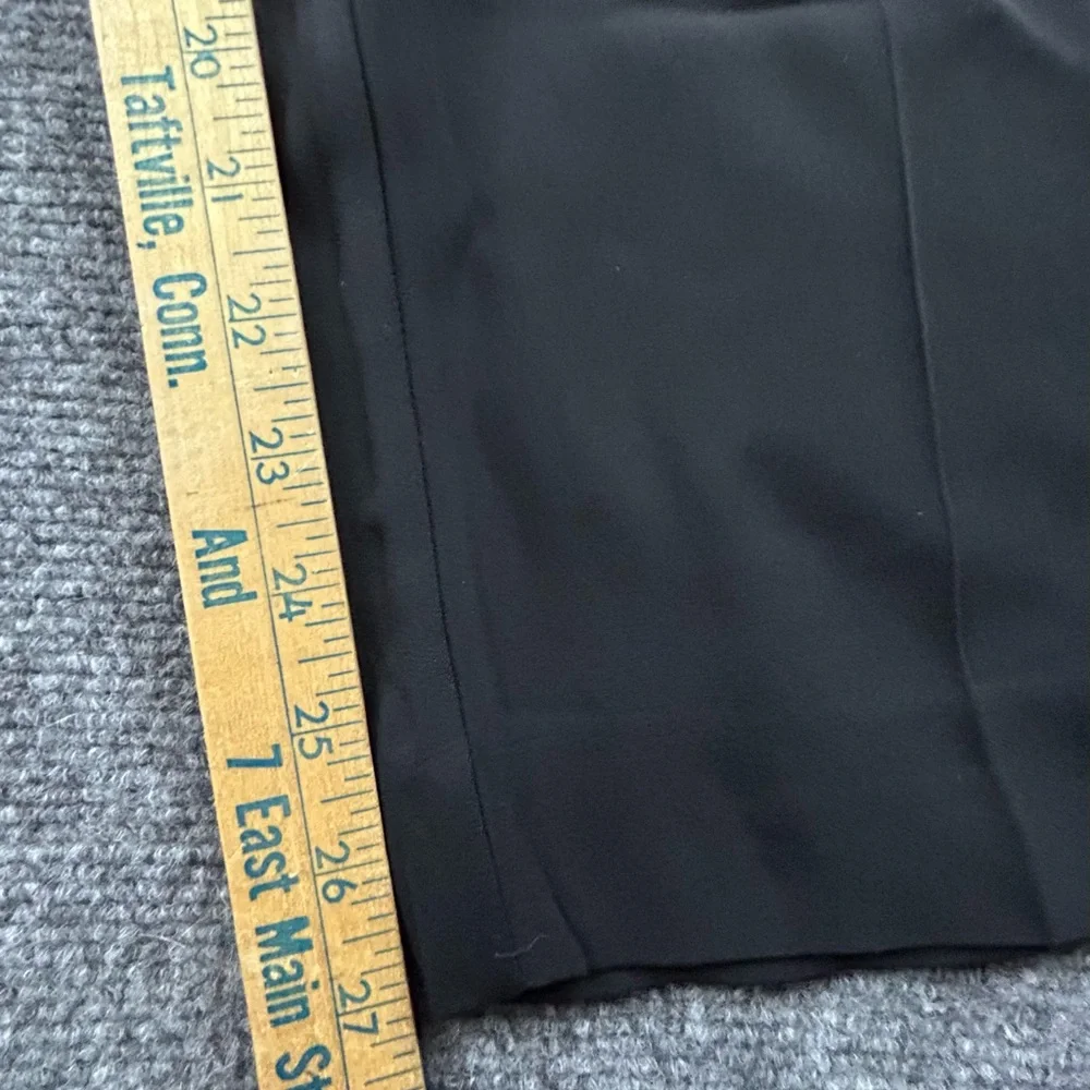 Boden Black Pleated Front Pull On Trouser Pants Womens 16/18 R Black